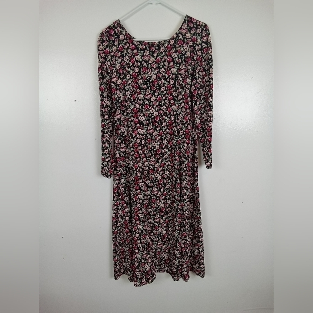 E.D. Michaels by Melanie Drucker | Vintage 1980’s Floral Cottage Maxi Dress- 3/4